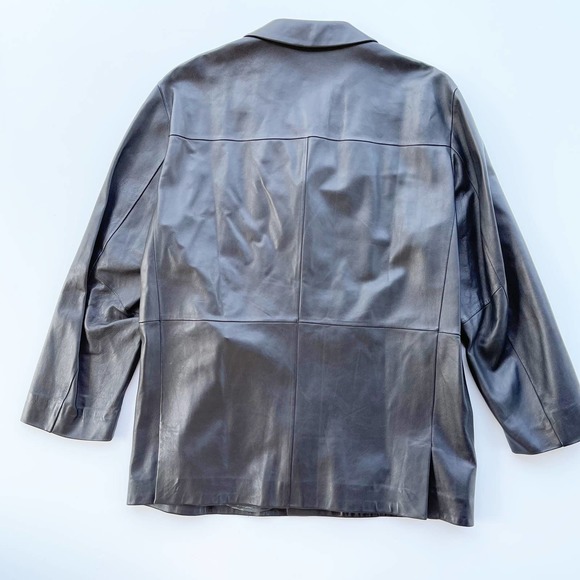 Hugo Boss Black Leather Lambskin Jacket